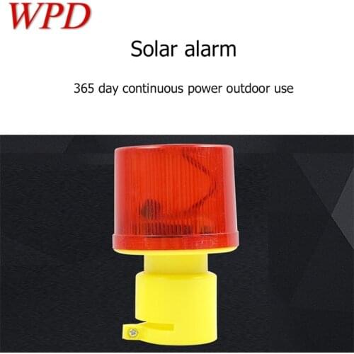 WPD Solar Warning Light With Sound To Drive Away Beasts And Wild Boars Outdoor Night Warning Construction Alarm Flashing