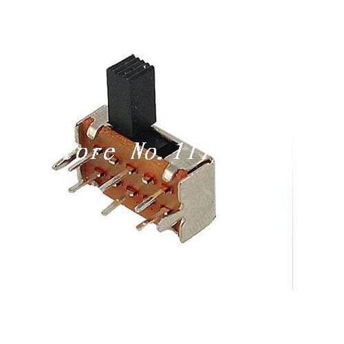 10 x AC 50V 0.5A On/On 2 Position 2P2T DPDT Miniature Slide Switch 6 Pin SK22H03