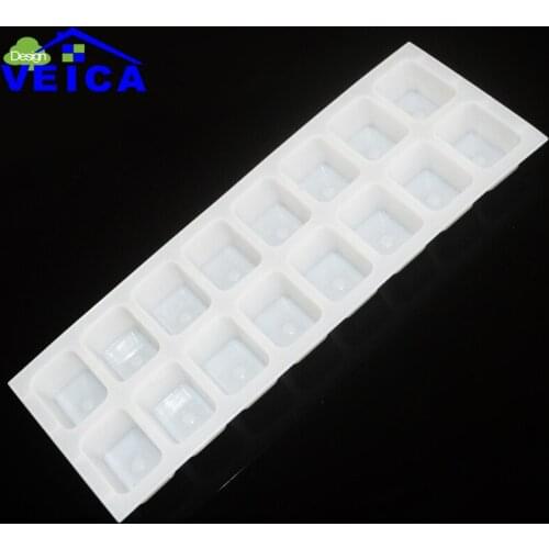 16 Grids Ice Cube Tray Perfect Square Ice Tray Superior Mold With Flexible Easy Release Ice Cube Maker Mould