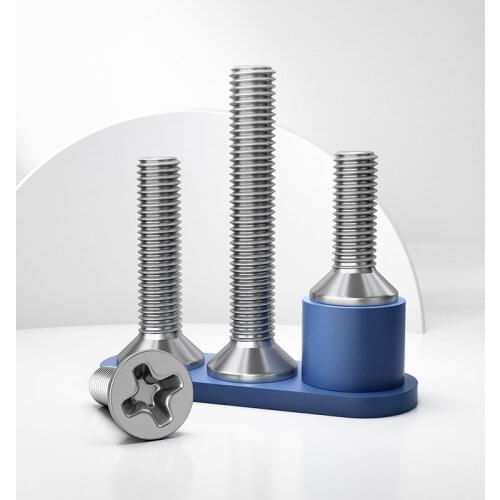 20/50 / 100pcs Countersunk Flat Head Screws M2 M2.5 M3 M4 M5 Screw Bolt 304 Stainless Steel GB819