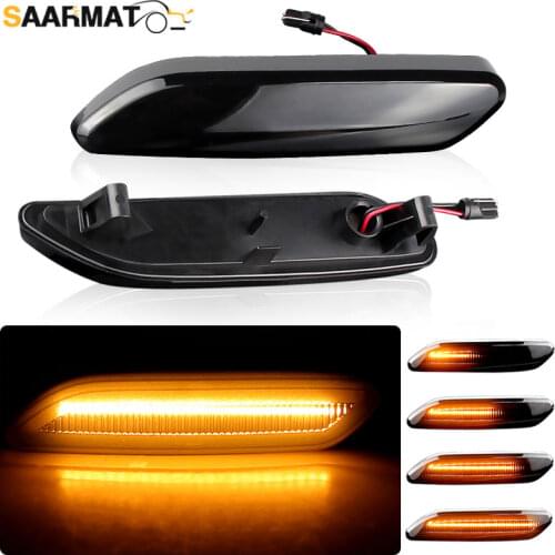 2×Flowing Water Blinker LED Dynamic Turn Signal Light For Mini Cooper R60 Countryman R61 Paceman Side Marker Flashing Indicator