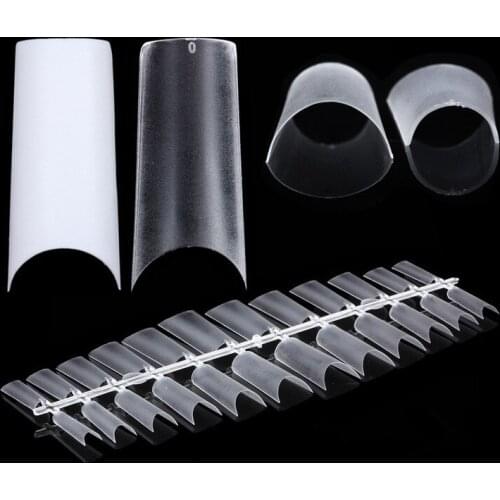500pcs Ultra Thin Half Cover Matte False Nails Square Shape C-Cut Fake Nail Artificial Nail Art Tips Salon Manicure NDK-BT-C02