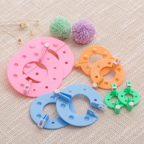 8 Pcs Pompom Maker Kit Knitting Crafts Different Sizes Plush Ball Making Tool