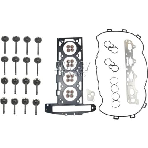 AP02 For GM Opel Vauxhall Z22SE Cylinder Head Gasket Set + Inlet & Exhaust Valve Z22SE 2.2 16V New 9194778 9194778