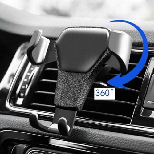 New Gravity Car Holder For Phone Air Vent Clip Mount Mobile Cell Stand Smartphone GPS Support For iPhone for Samsung Rotate 360
