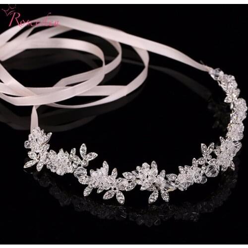 Handmade shinny crystal bridal wedding hair piece floral wedding pieces Rhinestone Leaves wedding hair jewelry ornaments RE198