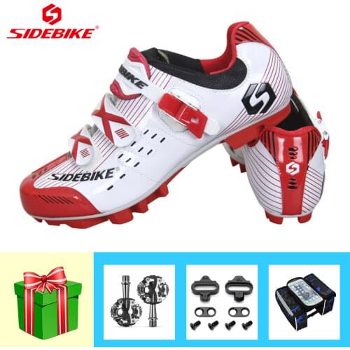 Sidebike Zapatillas Mtb Ciclismo Men Breathable Mountain Bike Shoes Add SPD Pedals Cycling Sneakers Self-locking Racing Footwear