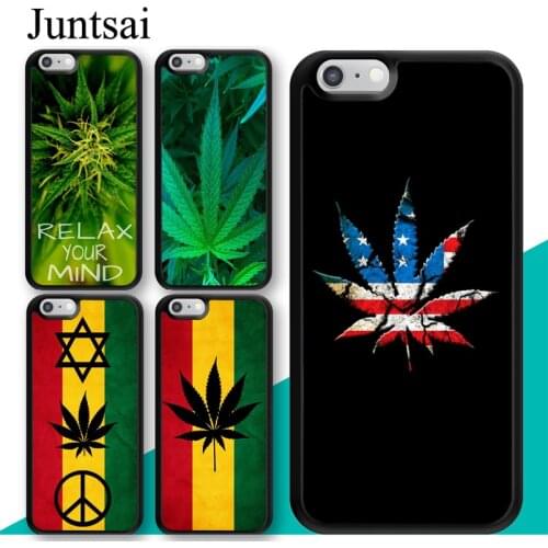 Leaf Pot Rasta Reggae Case For iphone 11 12 Pro Max mini XR XS MAX X 5S SE 2020 6S 7 8 Plus Cover Coque