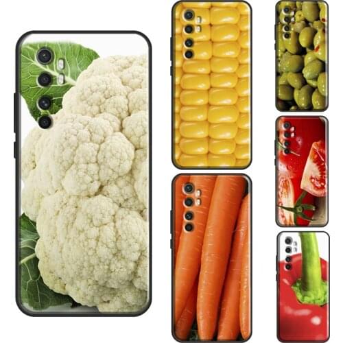 VEGETABLES CARROT CORN BROCCOLI TOMATO Case For POCO M3 Pro F2 F3 X3 Cover Bag For Xiaomi Mi 11 Pro 10T Mi 11 Ultra Note 10 Lite