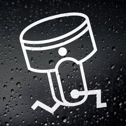 Black/Sliver Osaka Pistons JDM Car Sticker Small/Big Size Removable Waterproof Window Body Decal CL708