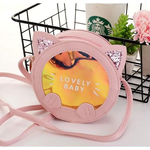 Kids Mini Messenger Bag Cartoon Summer Cute Laser Crossbody Bags for Little Girl Small Wallet Pouch Purse Baby Clear Bag Gift