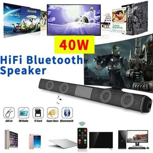 40W 2021 Bluetooth SoundBar Speakers Wired and Wireless Bluetooth Speaker Home Theater TV soundbar subwoofe with Remote Control
