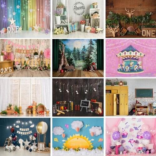 Newborn Baby Birthday Background Photography Child Portrait Dessert Table Decoration Props Backdrop For Photo Studio Baby Shower