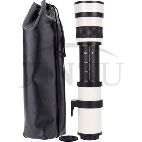 JINTU 420-800mm F/8.3 Super HD Telephoto Telescope Lens Zoom Camera Lenses for NIKON D90 D7500 D750 D500 D5600 D5400 D5200 D80