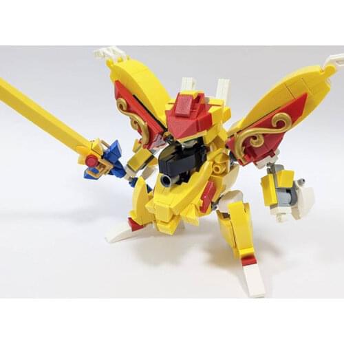 MOC Building Block Maker Anime Enthusiasts MINI Battle Mecha Assembly Model Childrens Toy DIY Building Block Birthday Gift