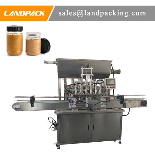 Sesame Paste Plastic Bottle Filling Machine Sauce Paste Aluminium Foil Bottle Sealing Machine