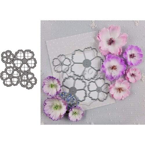 Metal Cutting Dies Peach blossom for DIY Scrapbooking Photo Card Making Decor Supplies Embossing Die Template