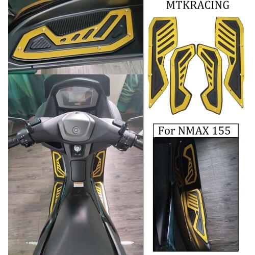 Motorcycle pedal foot steps for yamaha nmax 125 150 155 nmax155 2017 2018 footrest piles plate pads
