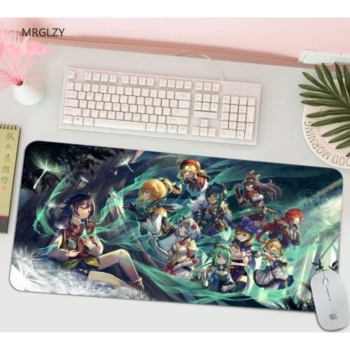 MRGLZY Genshin Impact Natural Rubber Office Mouse Pad Best-selling Mouse Pad Gaming Mouse Pad Gaming Accessories