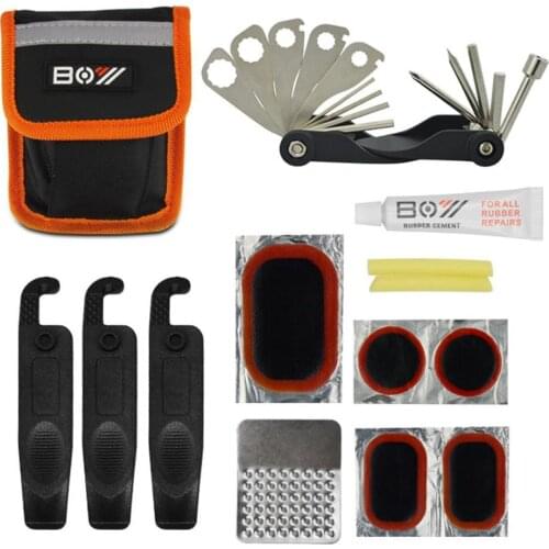 Cycling Tire Repair Kit Multifunction Cycling Puncture Repair Patch Tire Repair Tools Accessories for Bicycle Bike