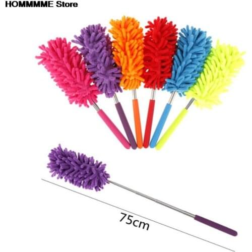 New Adjustable Stretch Extend Microfiber Dust Shan Feather Duster Household Dusting Brush Car Office Cleaning Kitchen Tools
