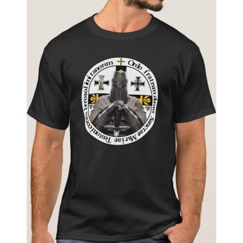 Teutonics Order of The Brothers Knights Templar Medal T-Shirt. Summer Cotton Short Sleeve O-Neck Mens T Shirt New S-3XL