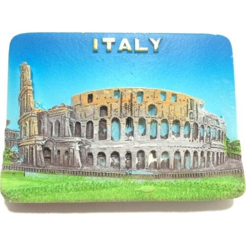 Resin three-dimensional refrigerator stickers Italy Rome Venice travel memorial collection creative magnetic stickers