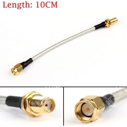 Areyourshop Sale 10CM SMA Male To SMA Female RG141 Extension Cable Made With Semi Rigid Cable Jackp