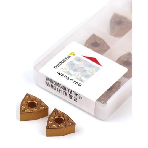 WNMG060404-TM T9125 External Turning Tools WNMG060408-TM T9125 Wear-Resistant Carbide Inserts CNC Lathe Tools Steel Cutting Tool