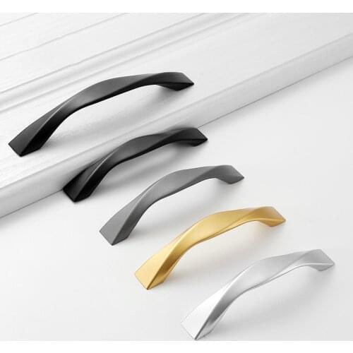 Brushed Alloy Cabinet Pulls Kitchen Cupboard Knobs Cabinet Handles Drawer Knobs Modern Furniture Handle Hardware