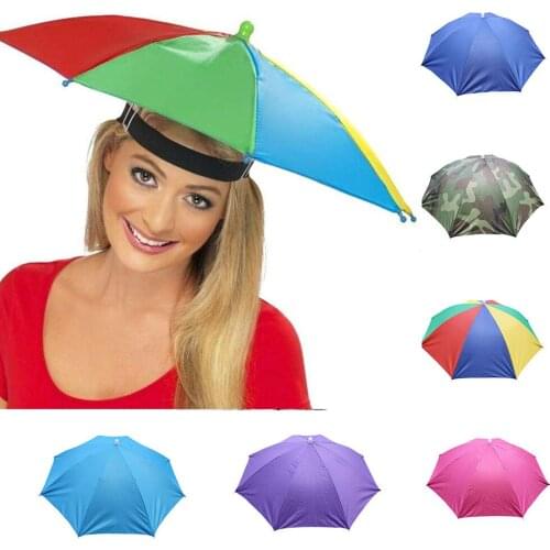 Sun Hat Foldable Novelty Umbrella Golf Fishing Camping Fancy Dress Multicolor Cap winter шапка кепка czapka zimowa baseball