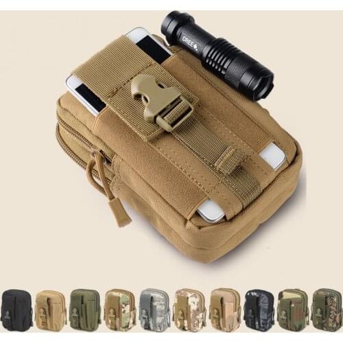 Outdoor Tactical Mobile Phone Pack Military Fan Phone Case Holder Hiking Multi-function Molle Edc Pouch Running Waist Phone Bag