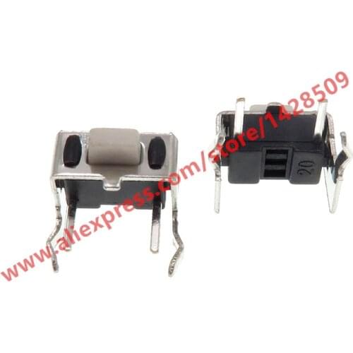 100PCS 3*6*4.3mm Momentary Tactile Tact Push Button Switch 3x6x4.3mm Right Angle 2 Pin