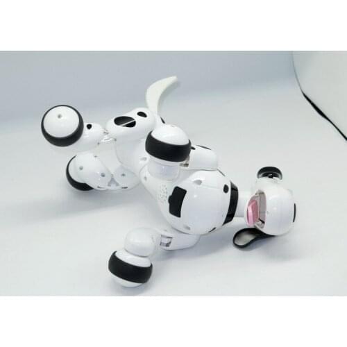 No Corner Children 2.4G Wireless Remote Control Smart Dog/Program Available Intelligent Robot Dog Black/Pink christmas gift