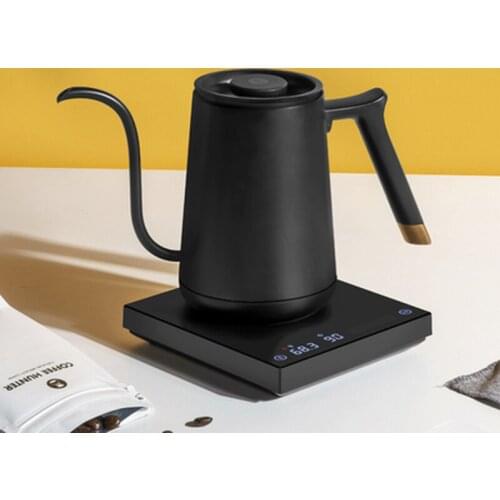 Smart mini fish electric pour over kettle 600ml 220V gooseneck variable kettle temperature control hand brew coffee pot