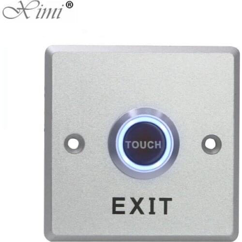 Zinc alloy exit touch Button Push Switch Door Sensor Opener Release for Magnetic Lock Access Control Electric Lock