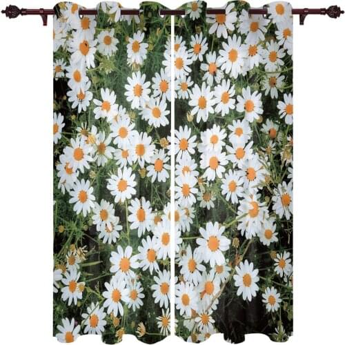 Living Room Curtains Small Daisy Fresh Home Decoration Curtains For The Room Kitchen Study Bathroom Window Valance Curtains