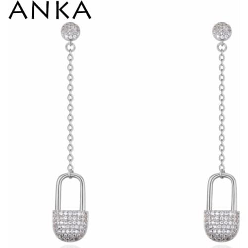 ANKA 2020 luxury full drill drop long earrings for women fashion zircon earrings weddings party earings fashion jewelry #26029