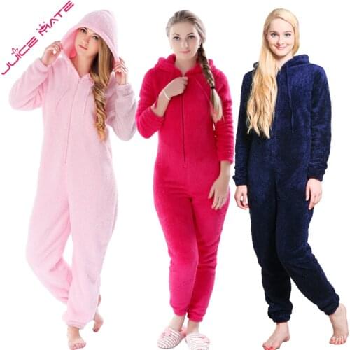 Winter Warm Pyjamas Women Plus Size Sleepwear Female Kingurumi Teddy Fleece Pajamas Plush Flannel Pajamas Sets For Women Adults