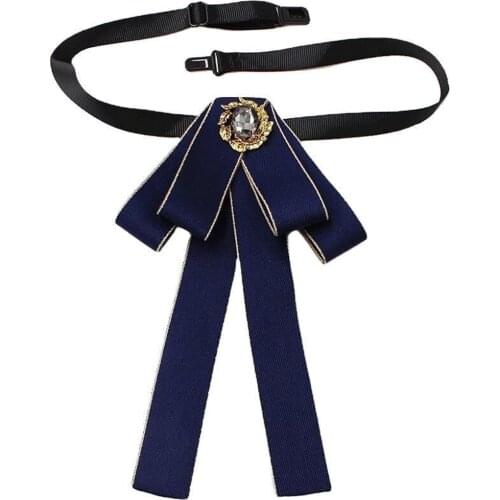 Women Tie Butterfly Womens Bow Tie Cloth Fabric Neck Ties Crystal Bow Tie for Women Tops and Blouses Shirt Collar Accessories