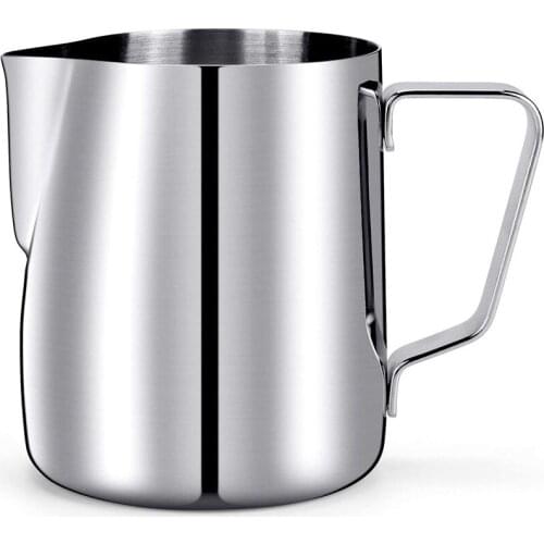 350ml Milk Pitcher, Stainless Steel Espresso Pitcher Latte Frothing Pitcher,Milk Froth Cup with Scale Garland