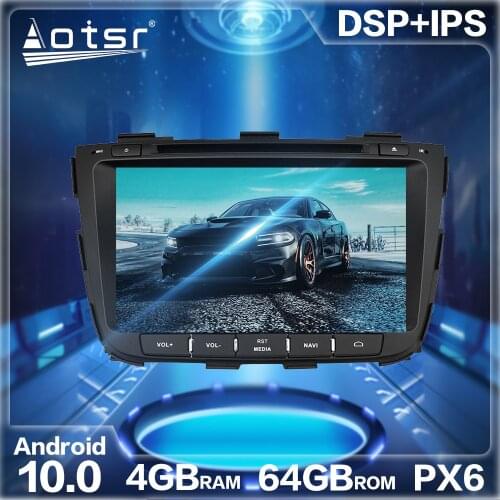 Android 10.0 4+64GB Car Radio Player GPS Navigation Auto Stereo Video HD Multimedia Headunit DVD For Kia Sorento 2013 - 2015 DSP