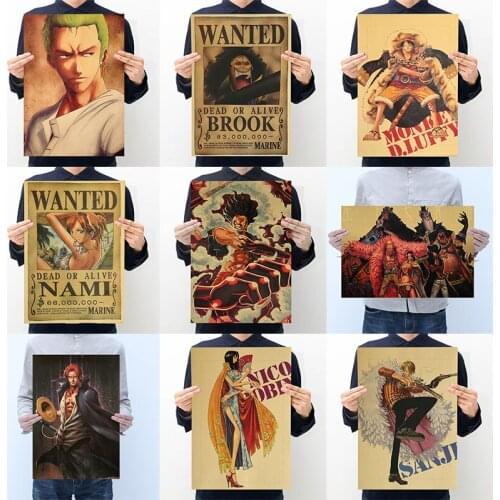 One Piece Poster Japan Anime Luffy Zoro Canvas Painting Mural Wall Picture Living Room Bedroom Home Decoration