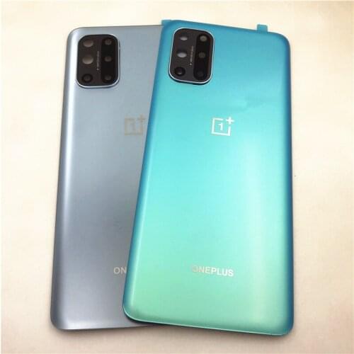 New 3D Glass For OnePlus 8T Battery Door Back Cover Rear Housing Case Replacement Parts With Camera Lens