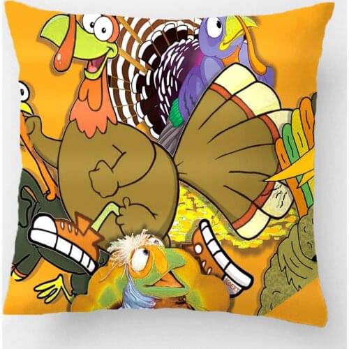 Its Turkey Time Art Print Throw Pillow Case Decorative Cushion Cover Pillowcase Customize Gift By Lvsure For Car Sofa Seat