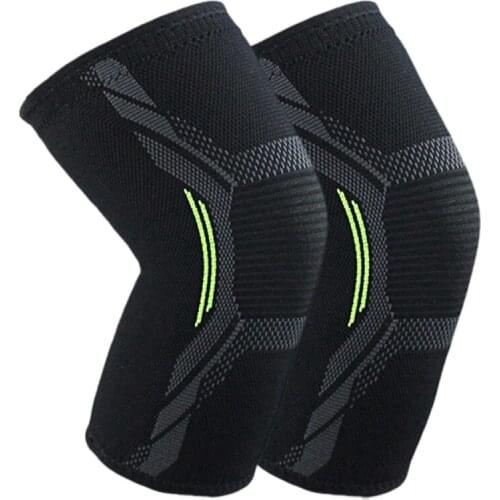 Breathable Basketball Football Sports Kneepad High Elastic Volleyball Knee Pads Brace Training Knee Support Protect L