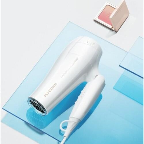 JRM0358 Flyco FH6232 Hair Dryer High Power Foldable Cold Hot Air Hair Dryer Household White Blowing Machine Foldable Air Blower