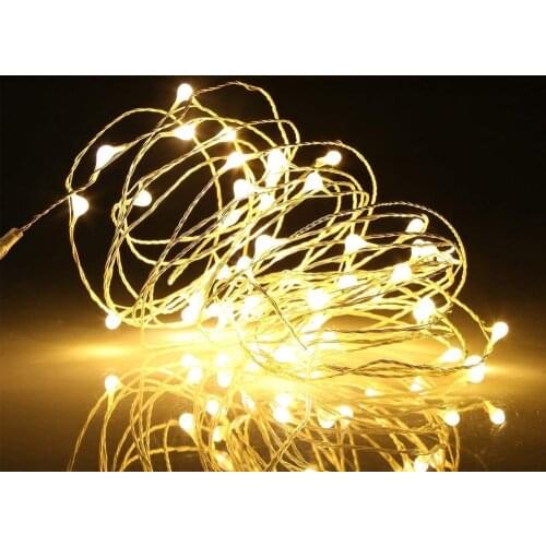 2M 20LEDs button battery powered bottle copper wire lights Halloween lights string Christmas lights
