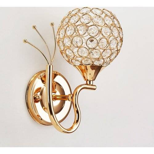 Crystal Wall Sconce Lighting with Plating, Wall Light Fixture with Octagonal Crystal Shade, Bath Light Fixture for Bathroom