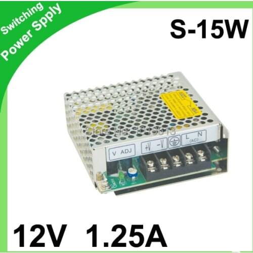 High Quality LED display switching power supply LED power supply 12V 1.25A 15W transformer 110/220VAC